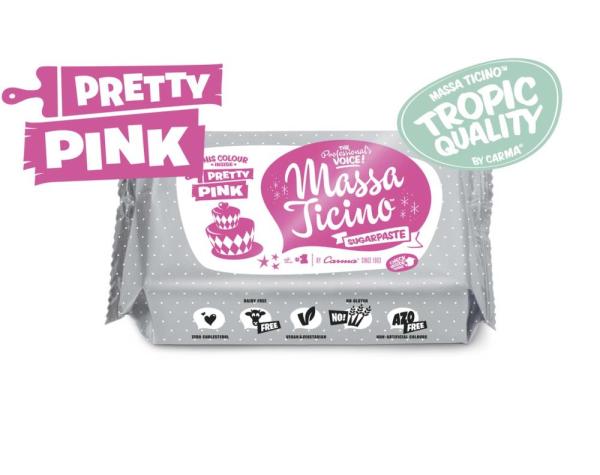 Massa Ticino Tropic Fondant pink 250g