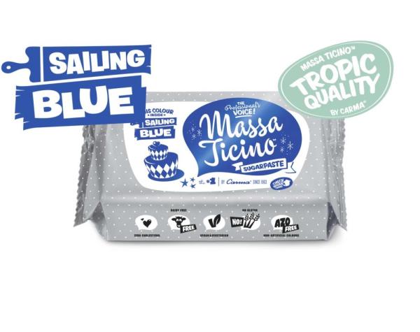 Massa Ticino Tropic Fondant blau 250g