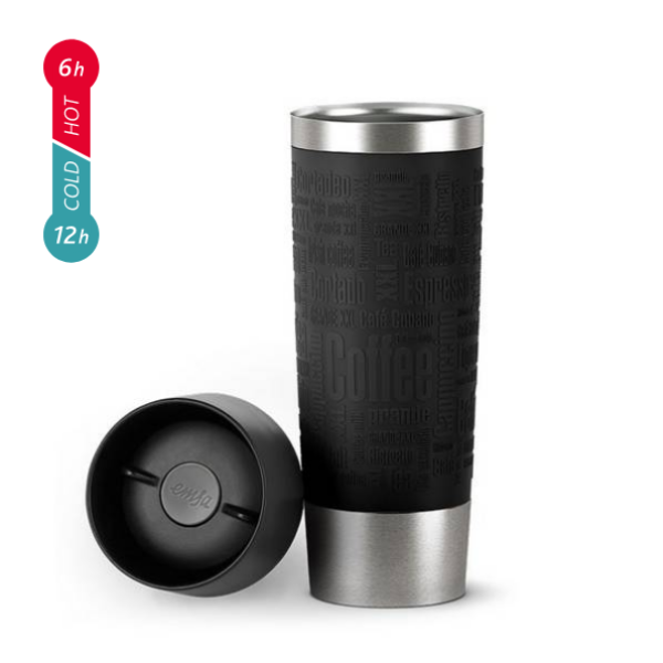 EMSA TRAVEL MUG Classic Grande Thermobecher schwarz 0,5l